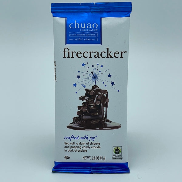 CHUAO CHOCOLATIER BAR 2.8 oz. FIRECRACKER – Wilibees Wines & Spirits