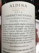 ALDINA VINEYARDS SONOMA CABERNET SAUVIGNON
